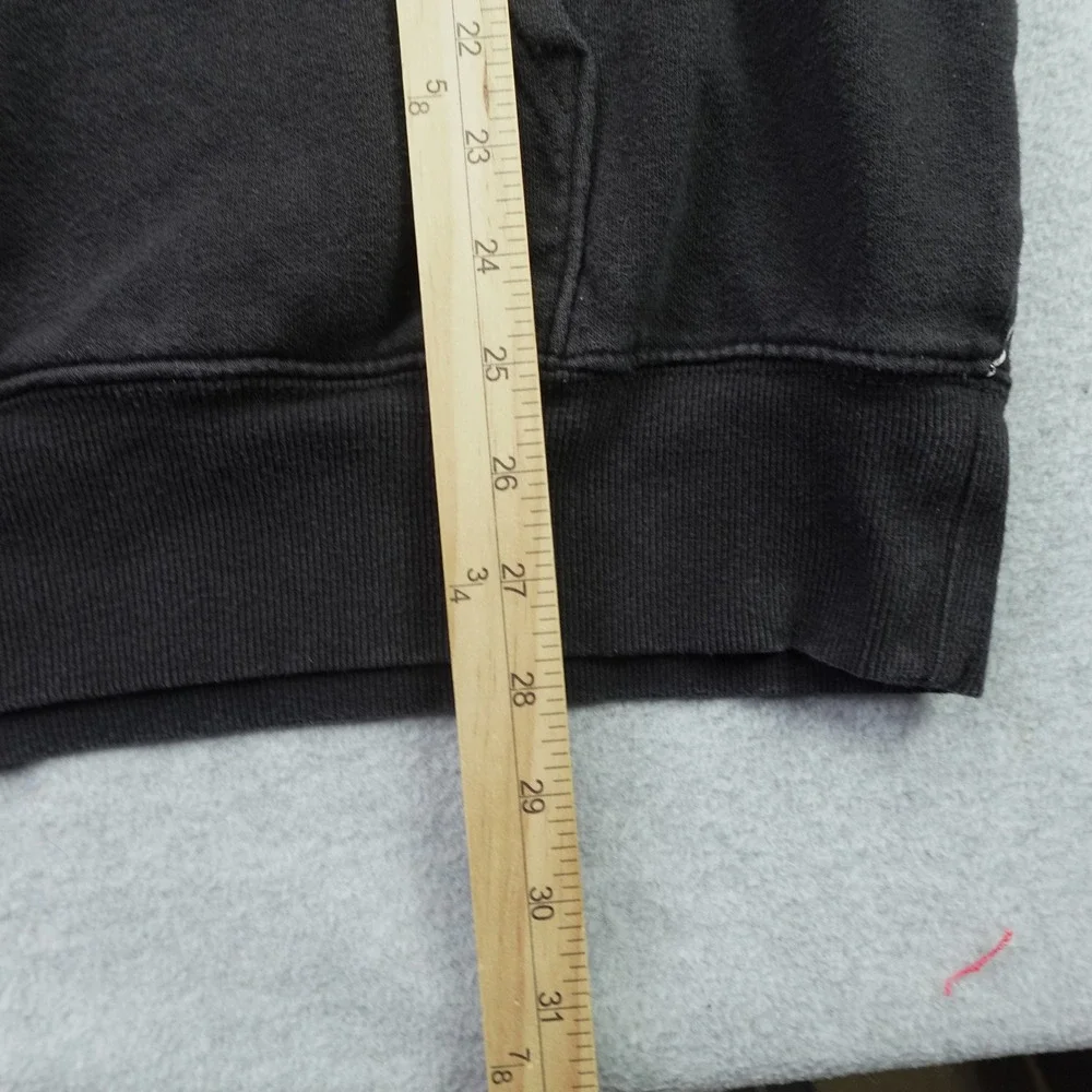 The North Face Hoodie Mens XL Black Logo All Over Print Pullover